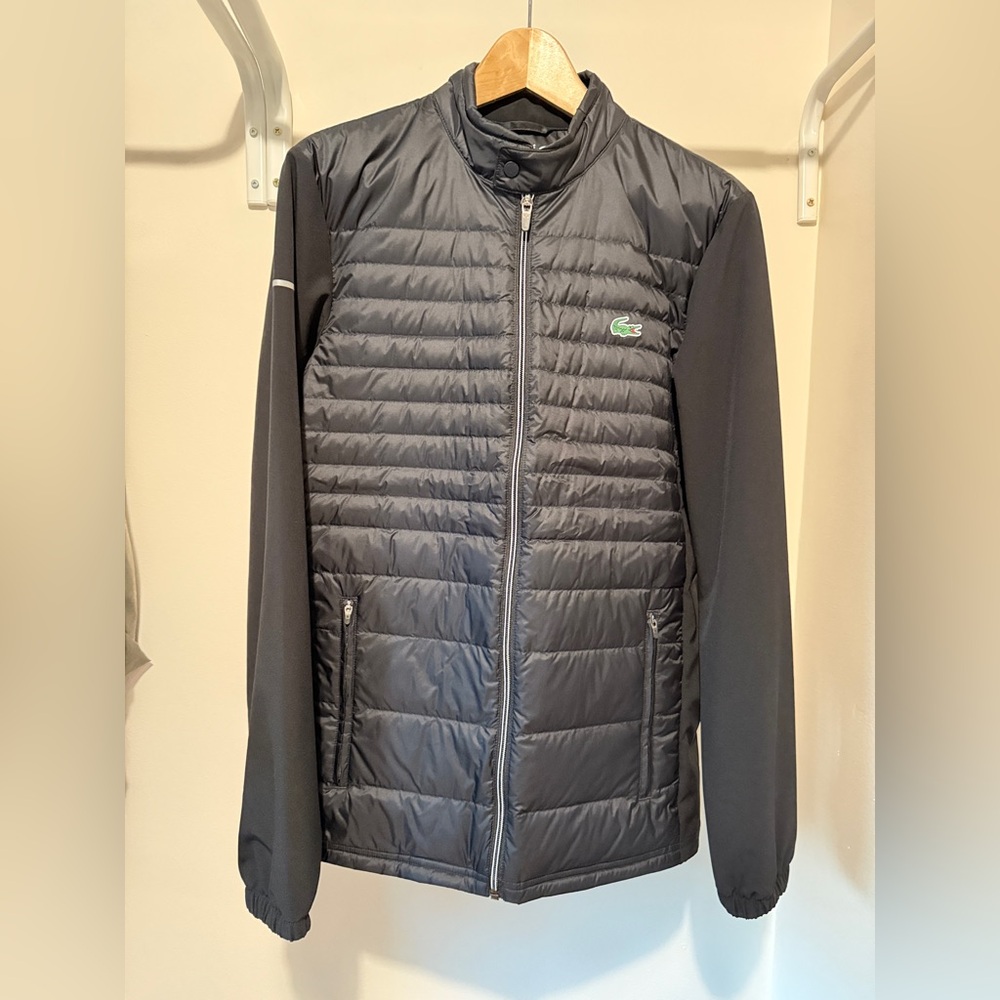 Lacoste Sport Men's Dark Gray Puffer Jacket